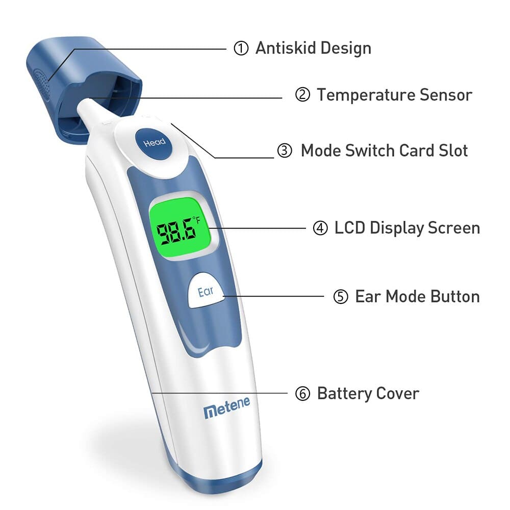 Touch-less Forehead Ear Thermometer