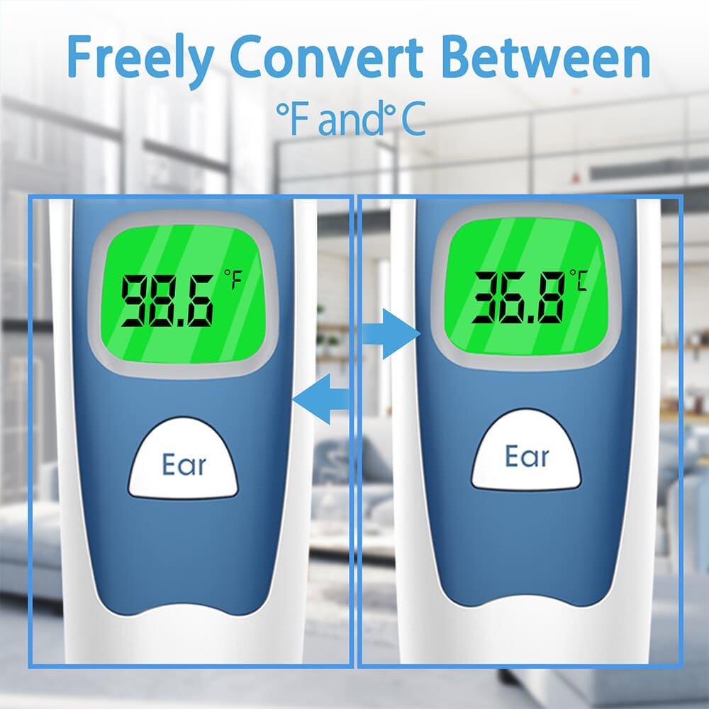 Touch-less Forehead Ear Thermometer